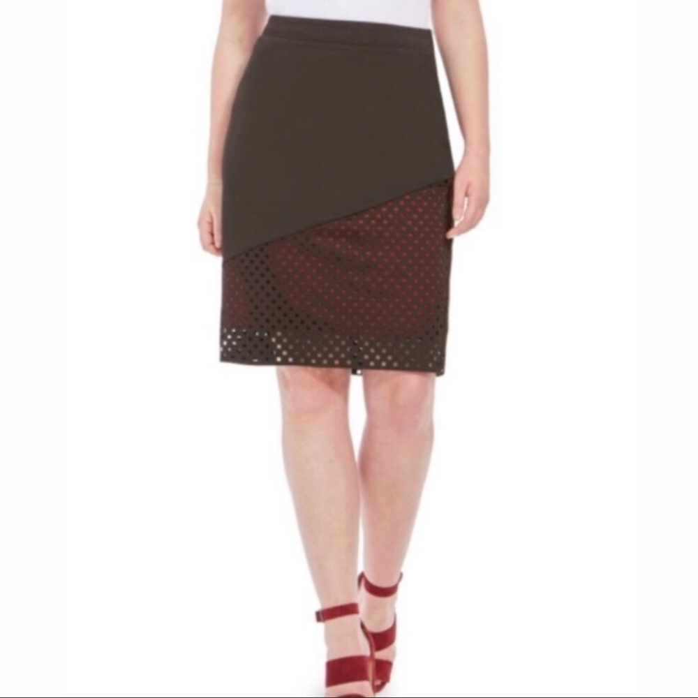 Professional black red modern neoprene skirt 18